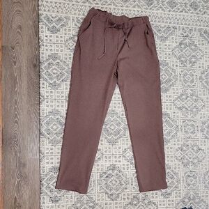 Joie Women's Mauve Athletic Pants, Joggers With Pockets Size M